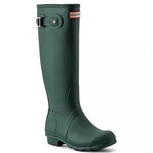 Hunter Dark Green Waterproof Boots